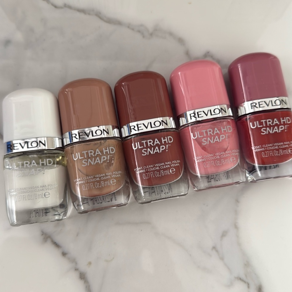 Revlon Ultra HD Snap Nail polish pinks and nudes